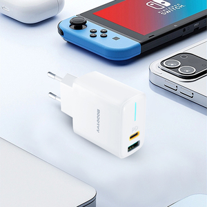 MODORWY 20W高速出力USB-C PD対応壁充電器QC3.0機能複数デバイス用アメリカタイプ5V/3A - Product Image 2