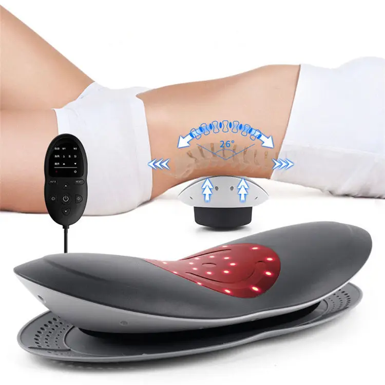 Hot Compress Smart Infrared Laser Mini Portable Lumbar Spine Support Waist Massager Back Massager Stretcher With Heat