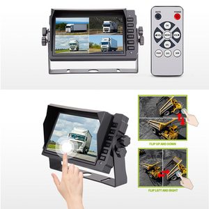 Car Blind Spot Monitoring System Head 7 Inch Full HD Rear View Car <strong>Monitor</strong> With Remote Control