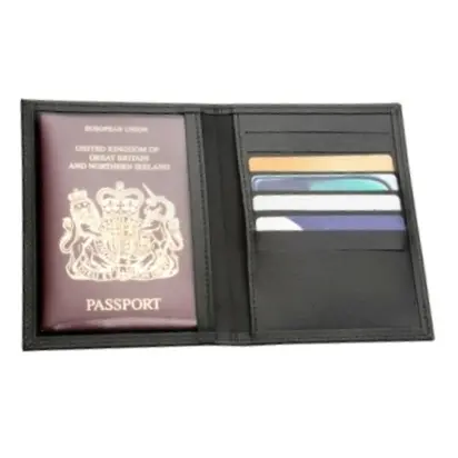 עור אמיתי דרכון מקרה/שחור צבע עיצוב דרכון מחזיק/נמוך מחיר דרכון בעל מקרה