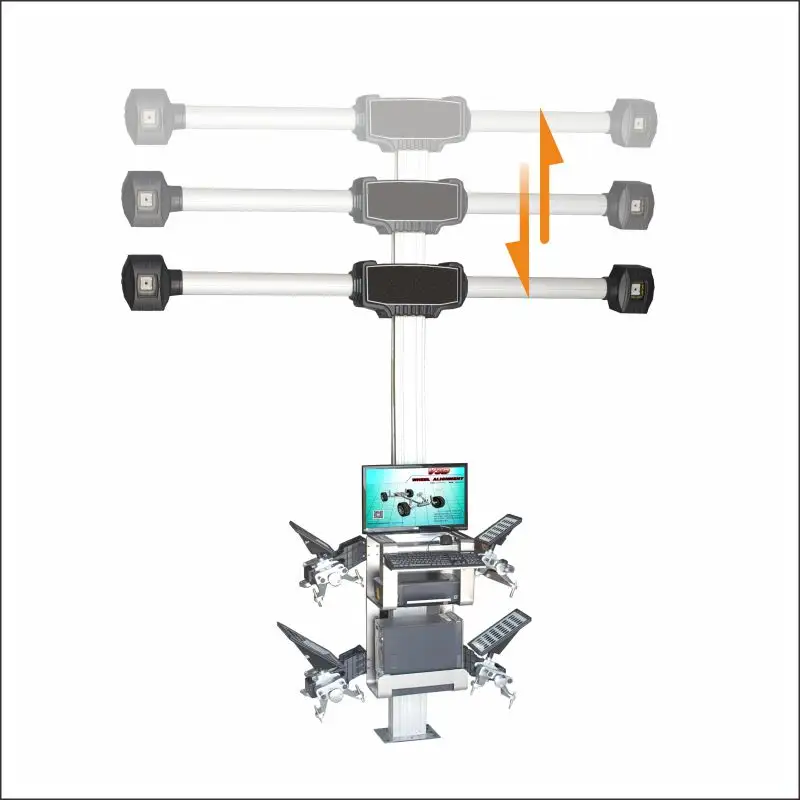 Pl-3D-5555PU-máquina de alineación de ruedas 3D, prueba de equilibrio de ruedas, medición automática para equipos de garaje de elevación de coche