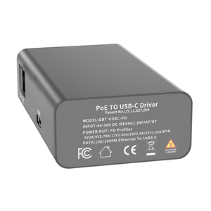 GBT-USBC-PDギガビット65ワットPoEスプリッターIEEE802.3BT PoE入力USB-Cパワー & 10/100/1000データ出力 - Product Image 2