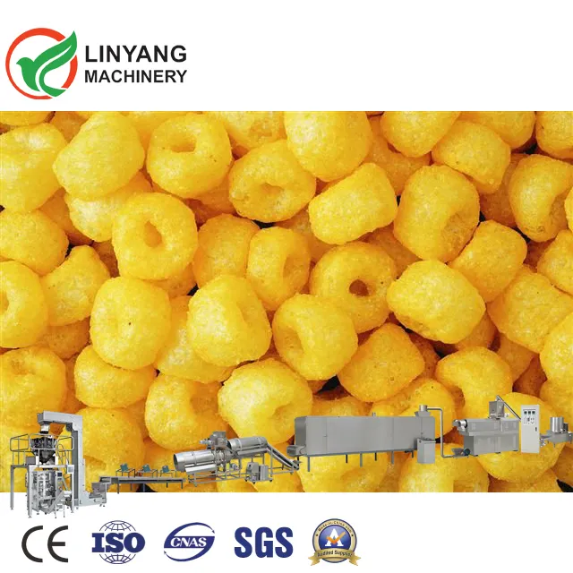 Inflating Snack Food Equipment Puffing Corn Snacks Extrusion Machine Puffed Food Production Line
