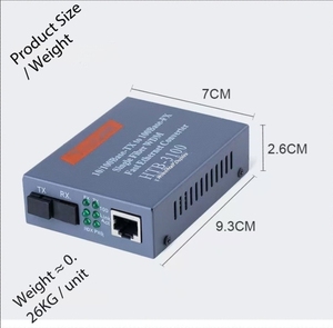HTB-3100B-25km High Quality Fiber Media Converter <strong>B</strong> End One 10/100M Ethernet External Single-Mode Single-Fiber Transceiver IP - Product Image 5