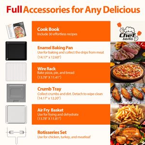 30L Dual Cook Air Fryer Ofen mit großer Kapazität Digitale Timer-Steuerung 18 vor eingestellte Funktionen Elektrisch ölfrei für den Hausgebrauch - Product Image 6
