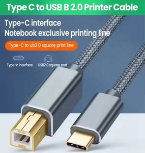0.5M 1M 1.5M 2M 3M <strong>USB</strong> C Type C Type-C to <strong>USB</strong> <strong>2.0</strong> Type <strong>B</strong> Male Data Sync Printer Scanner Cable Cord Custom <strong>USB</strong> Printer Cable - Product Image 2