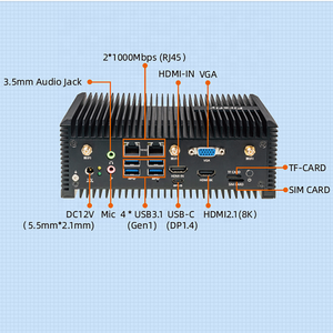 Fanless RK3588 Octa Core 8K HD Video di ingresso codifica VGA RS232 RS485 può bordo del settore Computer incorporato Android Ubuntu Linux PC - Product Image 5