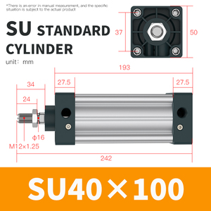 OLK Factory Direct Sales <strong>SU</strong> Series High Quality Double Acting <strong>Cylinder</strong> at Reasonable Price <strong>Pneumatic</strong> 32/40/50/63/80/100/125/160