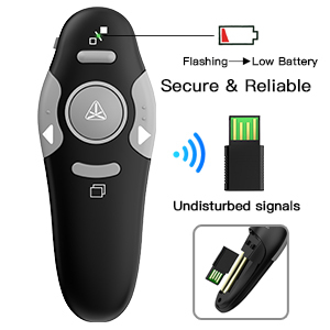 Presentazione Clicker presentatore Wireless telecomando controllo USB Powerpoint PPT Clicker puntatore Laser USB - Product Image 3