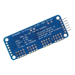Yeni orijinal PCA9685 16 kanallı PWM/Servo/direksiyon dişlisi sürücü panosu denetleyici Robot IIC arayüzü ICs modülü
