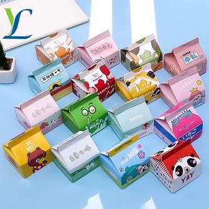 Cute Art Paper Page Marker Portable <strong>Rainbow</strong> Self-Adhesive Memo Pad with On-the-<strong>Go</strong> Use for Office School in Milk Box Style - Product Image 2