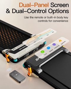 Tapis roulant de sport moderne à domicile avec test de fréquence cardiaque sans fil Type de conduite mécanique - Product Image 6