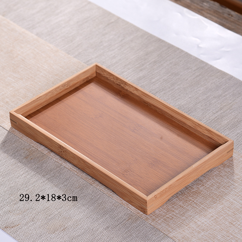 Thickened natural color tea set, 29*18*2.5CM