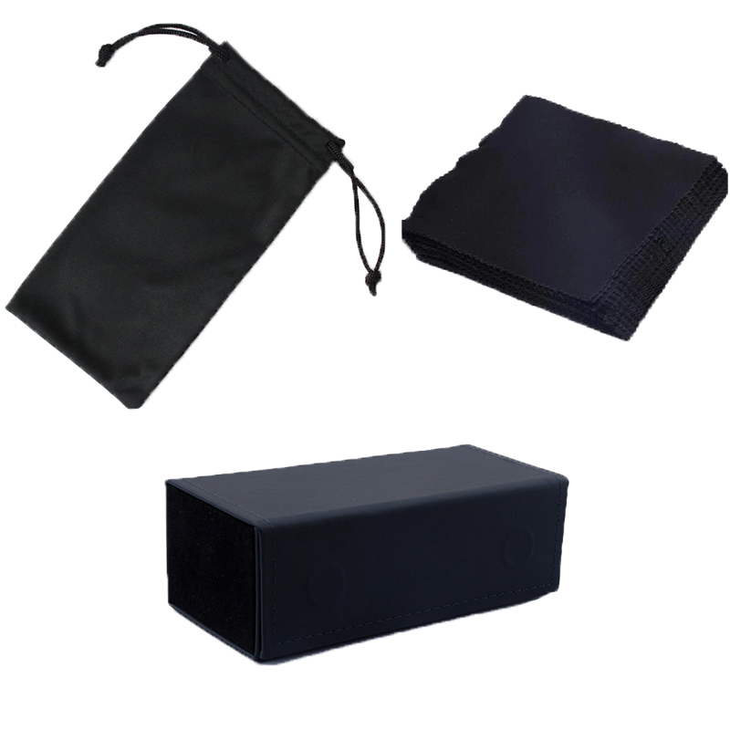 Boîte pliante noire + sac + tissu (ensemble)