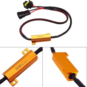 H11 H8 Dây Khai Thác <span class=keywords><strong>Kit</strong></span> 50W 6ohm <span class=keywords><strong>LED</strong></span> Tải Điện trở Sửa Chữa Hyper Nhấp Nháy Nhấp Nháy Canbus Cảnh Báo Lỗi Hủy Bỏ - Product Image 3