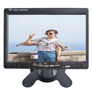 宽萤幕 16:9 VGA AV 输入遥控器 7英寸 Screen1024 * 600 高分辨率 DC 9 V-36 V HDMA VGA AV 车载显示器 - Product Image 5