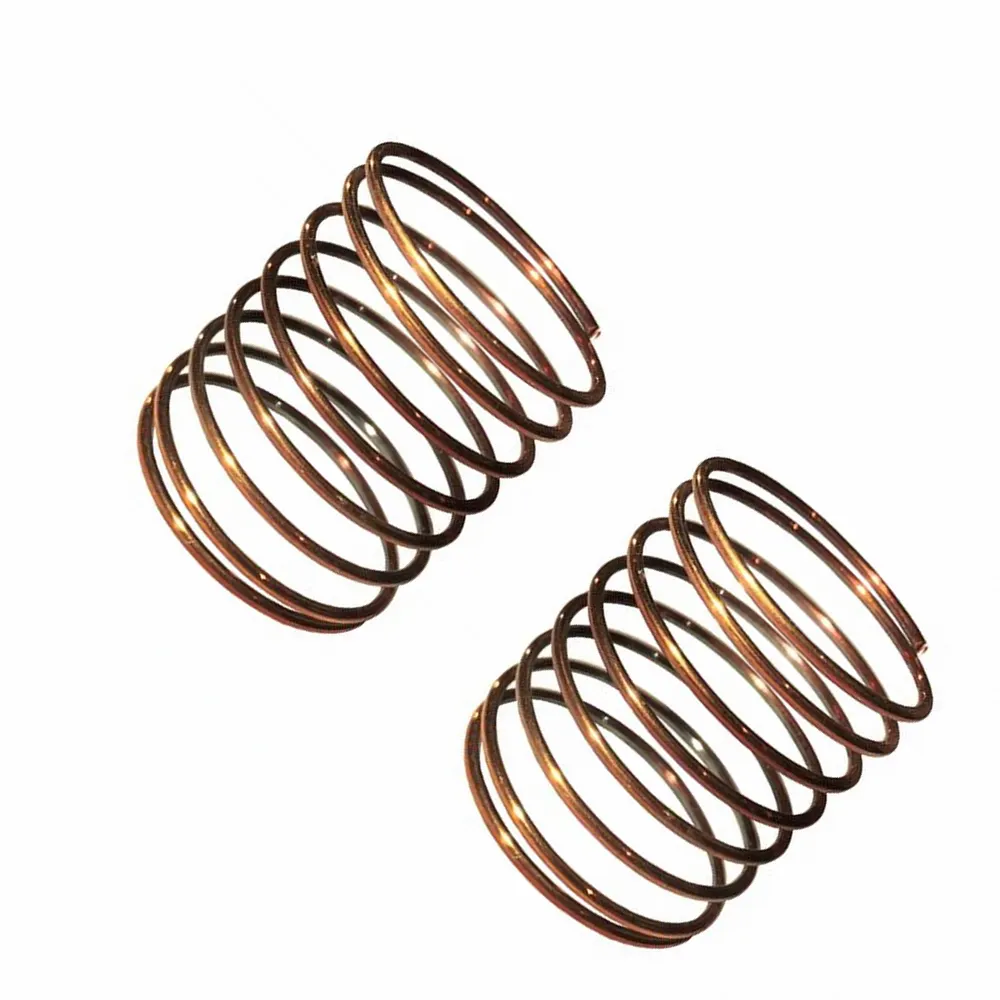Custom coil extension gold plated spring cord end cap made Beryllium Copper Springs in China