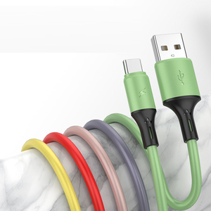 热卖1.2米硅胶软USB电缆定制标志快速充电数据线适用于iPhone C型微型USB智能打印机 - Product Image 5