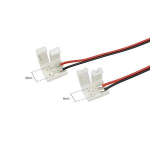 <strong>Led</strong> Strip Connectors 2 Pin 8 <strong>mm</strong> <strong>10</strong> <strong>mm</strong> No Soldering Power Wire Connector for 2835/5050 <strong>Led</strong> Strip Wire PCB Ribbon - Product Image 5