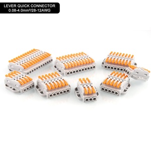 Conectores de Cable rápido de 2/3/4/5/6/8/10/12 Pines, compactos, con palanca - Product Image 1