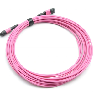 OM4 MM LSZH optic fiber suppliers MPO to MPO <strong>trunk</strong> cable Fiber optic patch cord 12 core MPO patch cord - Product Image 3