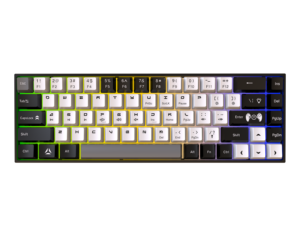 ポータブルスペイン語60% ゲーミングメカニカルキーボードバックライト付き971004キーホットスワップ可能スイッチABSキーキャップ有線メカキーボード - Product Image 1