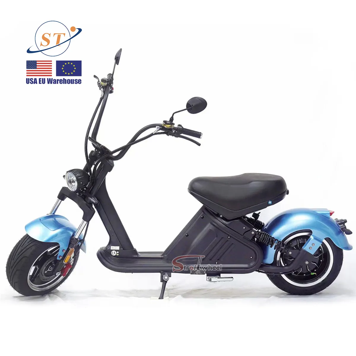 COC EEC citycoco ciclomotore elettrico Scooter Fat Tire 3000W 2 posti moto velocità veloce 45 km/h