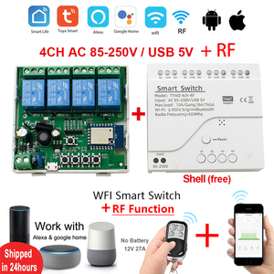 Home Automation System Smart Solutions Tuya Wifi Tür Smart Home System RF Funk fernbedienung Tuya Wifi Smart Switch 110V - Product Image 6
