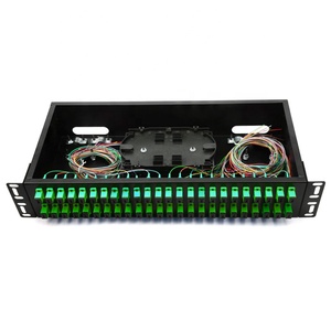 19 inch 48 port Fiber Optical <strong>Patch</strong> <strong>Panel</strong> <strong>With</strong> Adapter Pigtail Fiber optic Terminal Box Rack terminal box 19 inch OTB 2U - Product Image 2