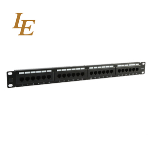 机架安装接线板48端口UTP Cat6 CAT5e 1U计算机以太网接线板网络电缆 - Product Image 1