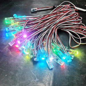 WS2801 IC akıllı 12mm DC RGB tam renkli DMX LED piksel ışık dize Topsung - Product Image 5