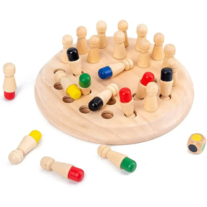 Wooden Children's <strong>Logical</strong> Thinking Training Intelligence Development Toys Educational Building Blocks Memory Chess