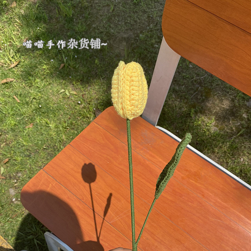Singolo tulipano giallo