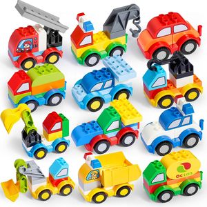 Juego de bloques de construcción diferentes vehículos construye tus propios coches de juguete compatibles con el bloque de construcción de ladrillos de marca para niños - Product Image 1