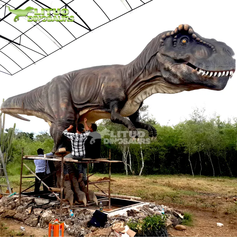 Реалистичный реалистичный уличный аниматронный динозавр T Rex модель