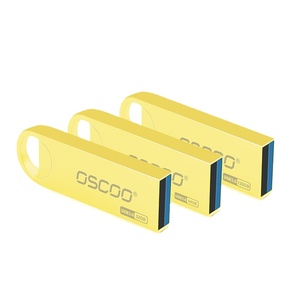 OSCOO金色u盘16gb USB3.0 32gb 64GB台式机通用串行总线设备16GB内存通用串行总线密钥 - Product Image 1