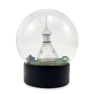 Sesuaikan dunia salju <span class=keywords><strong>motel</strong></span> Resin Natal dengan bangunan di dalam bola air dengan meniup salju - Product Image 4