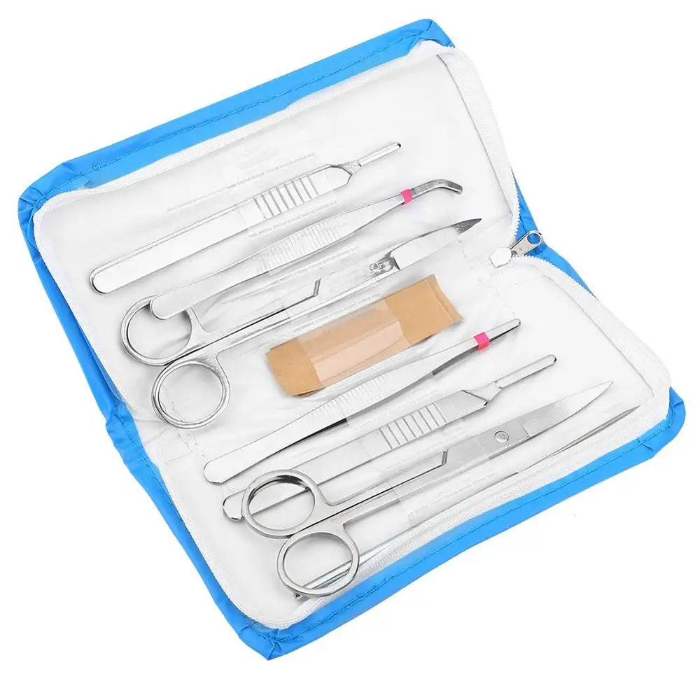 En acier inoxydable Étudiant en Biologie Laboratoire médical Kit de dissection