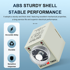AH3-3 Time Relay Knob Pointer Delay Relay <strong>Timer</strong> AC220V DC24V <strong>Timer</strong> Relay - Product Image 4