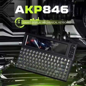 Ajazz AKP846 en línea 84 teclas Programación Controlador personalizado QMK Código abierto Teclado mecánico con cable de color de 10,1 pulgadas - Product Image 6