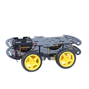 Black 4WD Smart <strong>Robot</strong> Car Kit Smart Kit Car Chassis <strong>Robot</strong> For Diy Rc <strong>Remote</strong> <strong>Control</strong> Robotics Learning