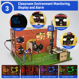 STEAM Educatief Onderwijsset voor Basisschool en Middelbare School Studenten: Programmering Experiment Webbesturing DIY Slimme School Leerkit voor Arduino - Product Image 3
