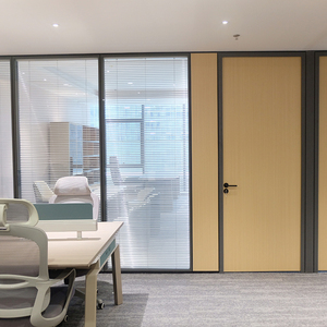 מסגרת זכוכית משרד מסגרת מחיצות זכוכית שקוצץ קיר עבור פרטיות ואסתטיקה משופרת - Product Image 4