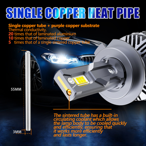 AKE V68X h4 <span class=keywords><strong>led</strong></span> ไฟหน้าโรงงานที่กําหนดเอง 130w 13000lm 6000k Hi-low luces <span class=keywords><strong>led</strong></span> h4 9-16V 3570 ชิป <span class=keywords><strong>led</strong></span> h4 หลอดไฟสําหรับรถยนต์ - Product Image 3