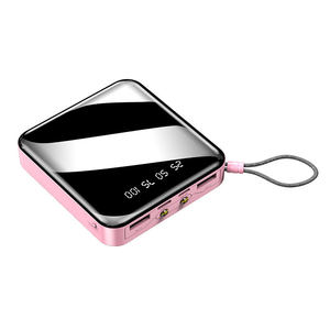Sınır ötesi 5000 Mah 10000 Mah mobil güç kaynağı, tam ayna LED dijital ekran Mini taşınabilir şarj bankası - Product Image 3