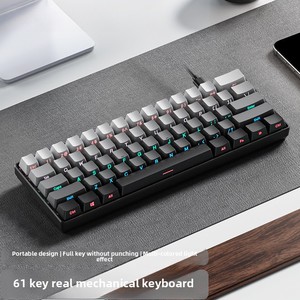 Portable 68-Key Wired RGB Backlit <strong>Computer</strong> Gaming Mechanical <strong>Keyboard</strong> Small Size Red Switch for Office Student <strong>Use</strong> New Product - Product Image 5