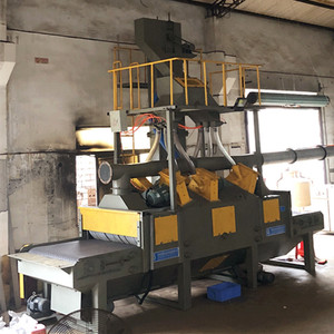 4*7.5kw makaralı konveyör ile düşük gürültü kumlama makinesi tipi taş bilyeli temizleyici - Product Image 5