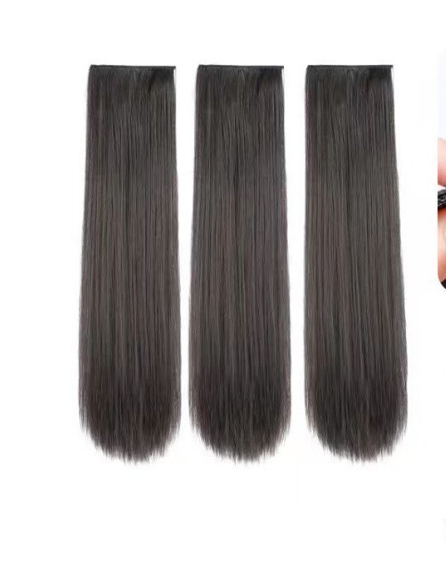 3 straight hair-brown black 50cm