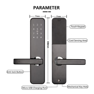 Wooden Door Lock QR <strong>Code</strong> <strong>Scan</strong> Lock Security Digit Electronic Handle Digital TT Hotel Lock - Product Image 5