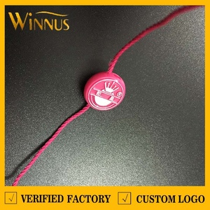 Cheap Custom logo Name Fashion Design Garment Black <strong>Round</strong> Plastic Ticket Swing Tag <strong>String</strong> Hangtag <strong>Loop</strong> <strong>hang</strong> Tag Lock - Product Image 6